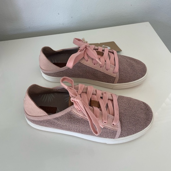 Olukai Pehuea Lī Women’s Lightweight Sneakers, Pink/Off White, Size 7.5 New - Picture 4 of 8